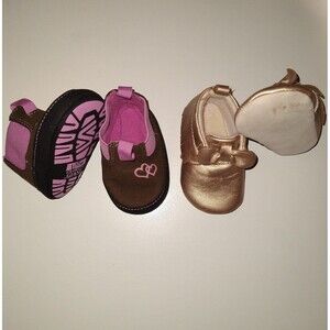 Baby Girl Shoe Bundle - Georgia Boots(0-6mo) & Target(0-3mo)